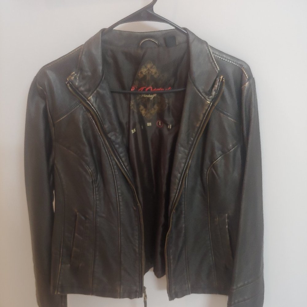 Faux Leather Jacket